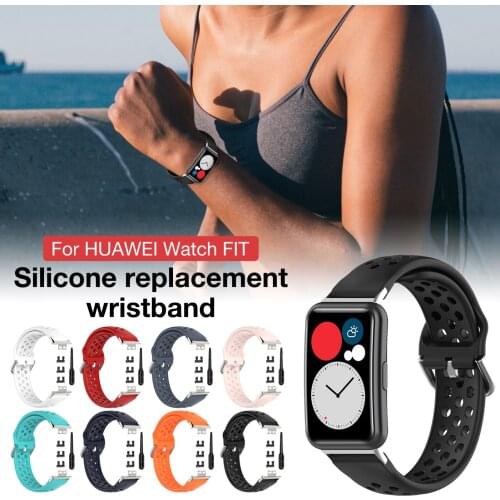 Soft Silicone Strap For Huawei Watch Fit Strap With Tool Woman Man Sport Vogue Various Colors Bracelet Breathful Correa Strap