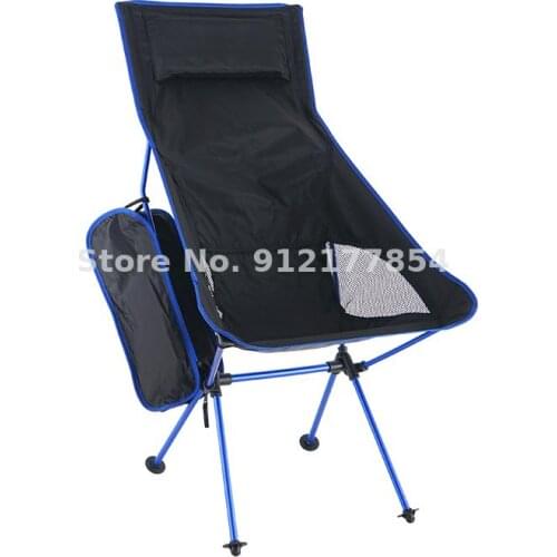 Outdoor Moon Chair High Back Ultra Portable Folding Chair Camping Barbecue Leisure Fishing Chair Car Back Chair