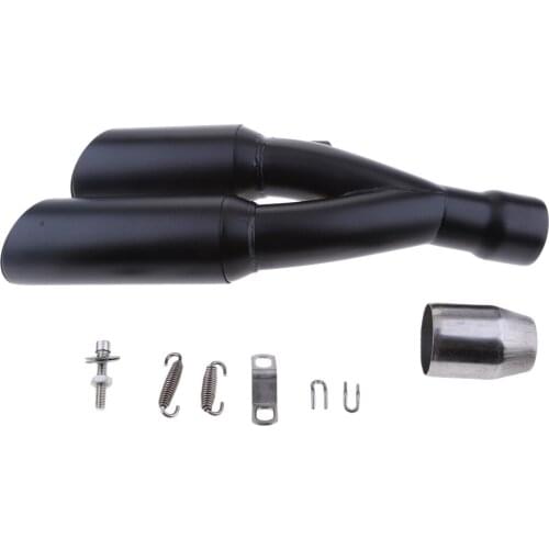 Universal Black Exhaust Muffler Pipe Slip On Motorcycle Street Bike 51mm