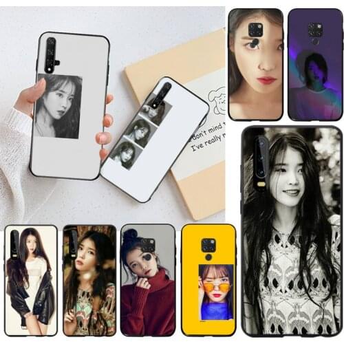 YJZFDYRM IU Lee Ji Eun Soft Rubber Phone Cover for Huawei P40 P30 P20 lite Pro Mate 30 20 Pro P Smart 2019 prime
