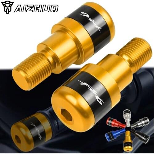 FZ6 Motorcycle CNC Handlebar Grips Ends 7/8" 22mm Handle Bar Cap End Plug FOR YAMAHA FZ6 FAZER R 2014 2015 2016 2PC Accessories