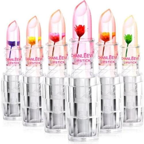 Jelly Flower Magic Color Changing Long Lasting Lip Gloss Moisturizing Lipstick Waterproof Long Lasting Maquillaje TXTB2