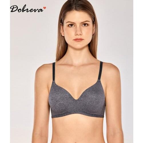 Womens Smooth Seamless Full Coverage Wirefree Contour T-Shirt Bra