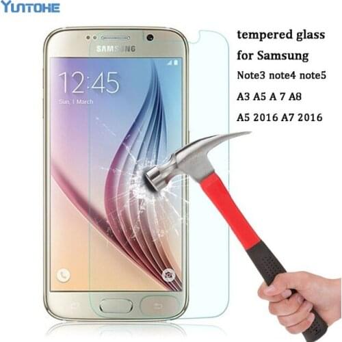 100pcs 9H Premium Tempered Glass Screen Protector For Samsung Galaxy S2/S3/S4/S5/S6/S7/S4mini/S5mini/S7562/i9082 Duos Explosion