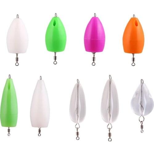 5pcs/lot Bullet Fishing Floating Space Beans Balls Lightfishing Rig Worm Lightweight Lure Help Throwing Fishing Accessories