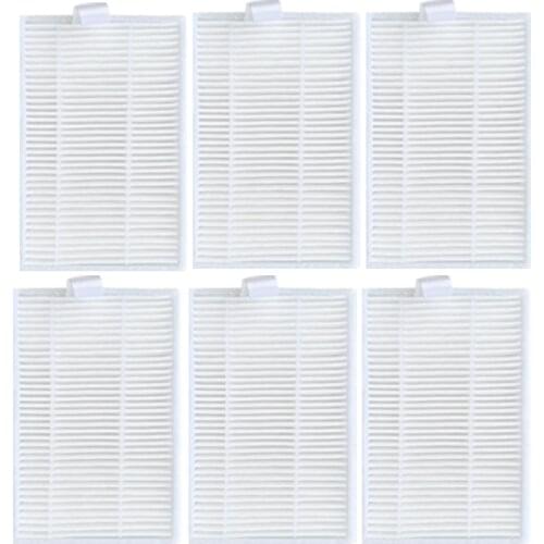 6pcs/lot Robot Vacuum Cleaner HEPA Filter for ABIR X6 X5 X8 Robotic Vacuum Cleaner Parts Accessories Filter Replacement