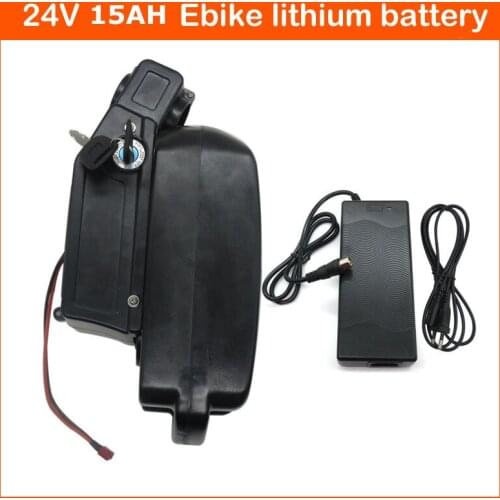 24V Ebike battery 24V Electric Bicycle battery 24V 15AH Lithium 18650 Battery 7S with 15A BMS 29.4V 2A charger free shipping