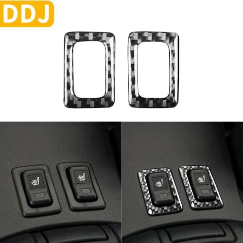 For Mazda RX-8 RX8 SE3P JM1FE 04-08 Accessories Center Console Seat Heating Switch Frame Carbon Fiber Modified Interior Sticker