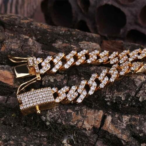 New Fashion 10mm Miami New Long Clasp AAA CZ Stone Chain Multicolor Necklace Iced Out Cubic Zirconia Bling Hip Hop Men Jewelry