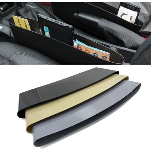 JEAZEA Plastic 1PC Car Seat Gap Pocket Catcher Organizer Leak-Proof Storage Box Bag Holder For VW BMW Audi Mitsubish benz