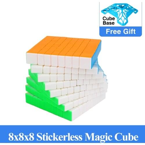 YuXin Little Magic 8x8x8 Cube Stickerless cubo magico 8x8 speed cube Newest