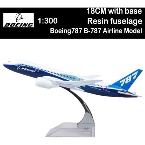 1:300 Scale Boeing787 Airline Model Alloy Airliner Display Toy Airplane B-787 Aircraft Plane Collection Kids Adult Children Gift