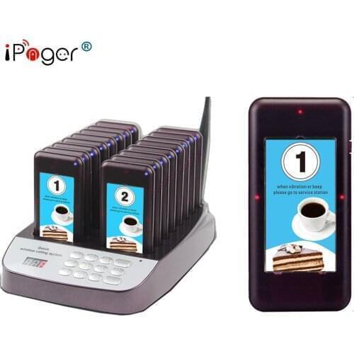 Fashionable restaurant wireless guest coaster pager system