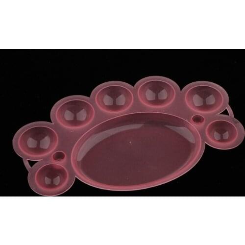 Nail Art 3D Draw Painting Tube Pigment Brushes Pen Colors Mixing Palette Set