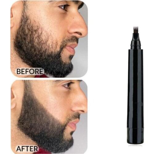 New Hot Beard Pen Beard Filler Pencil Waterproof Beard Enhancer Moustache Coloring Shaping Tools Hair Pencil