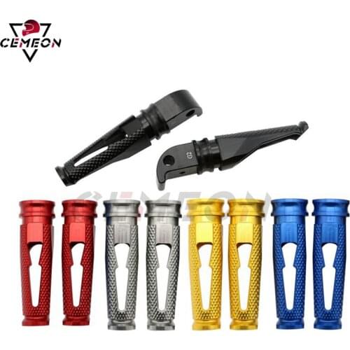 For Yamaha FZ6R FZ-07 FZ-09 FZ-8 MT-01 MT-03 MT-07 MT-09 Motorcycle CNCaluminum rear foot nail small foot pedal passenger pedal