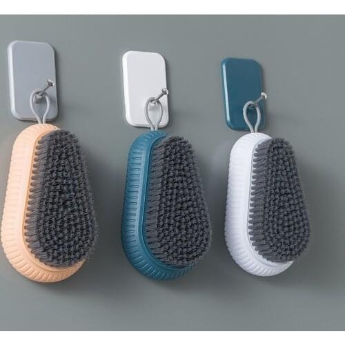 Plastic Household Laundry Brush Clothes Shoes Floor Soft Cleaning Bathroom Gadgets Kitchen Pot Washing Brushes Wash Tools