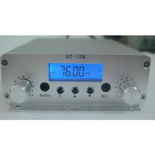 76-113MHZ 15w stereo Radio broadcast transmitter radio transmitter