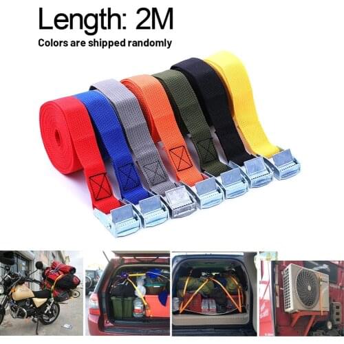 Ratchet Belt 2M Buckle Tie-Down Belt Cargo Straps For Car Motorcycle Bike Belt High Quality