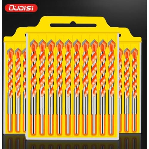 Threaded Triangle Tungsten Steel Wall Brick Concrete Drill Bit Household Marble Overlord Drill Hand Electric Drill Bit