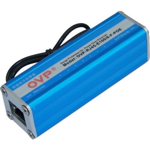 Hundred-megabit eight-line network signal lightning protection device 8-core network cable lightning arrester RJ45 computer netw