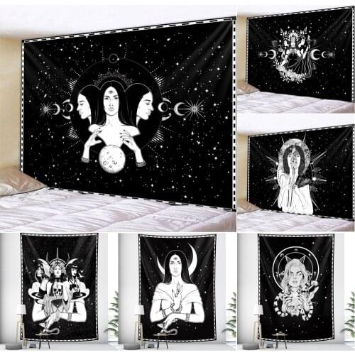 Tarot Divination home decoration witchcraft tapestry Mandala wall decoration Hippie Bohemian decorative sheet sofa blanket