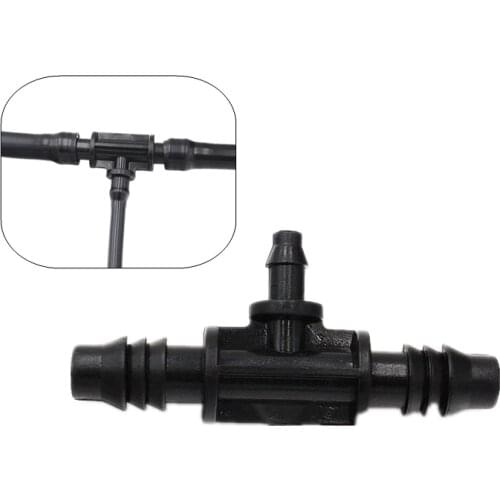 100pcs 3/8" Barb To 1/4" Reducing Connector Tee Micro and Drip Irrigation Greenhouse Garden Watering Fittings