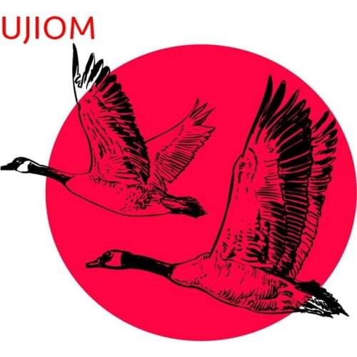 UJIOM Swan Window Vinyl Decal Waterproof Home Decoration Living Room Decor Wall Stickers Funny Bathroom Decor Poster Mural Art