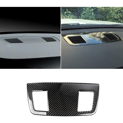 10pcs New Car Carbon Fiber Dashboard Air Outlet Vent Trim Cover For BMW E90 E91 3 Series