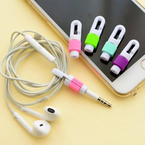 2pcs Earphone Line Winder Protector Cover Saver Liberator For Iphone 4 5 5s 6 6s Plus For Android HTC Huawei