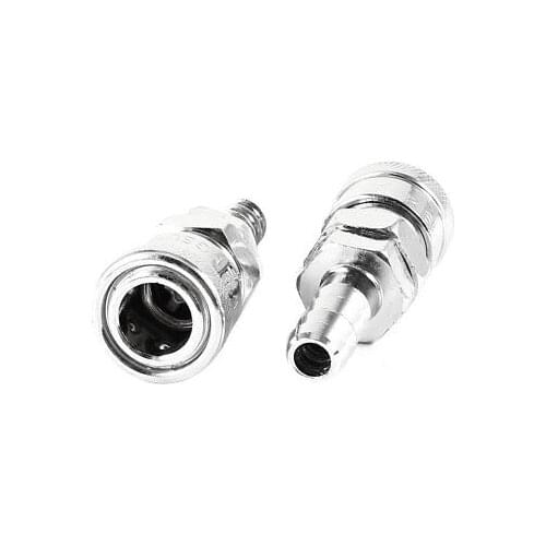 2 Pcs SH-30 Pneumatic 11mm Pipe Fitting Metal Air Tube Quick Coupling