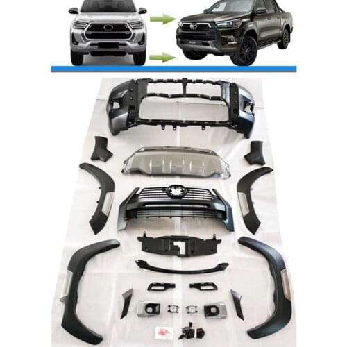 2021 hilux revo upgrade to 2021ROCCO style complete body kits shpping by sea