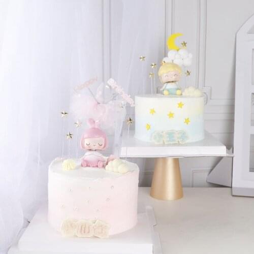 5 Pcs Star Colorful Gold Birthday Cake Topper For Cake Decoration Accessories Supply Baby Shower For Kids Cake Toppers