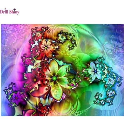 5D Diy Diamond Painting Cross Stitch diamond embroidery flowers Needlework Full round Floral Mosaic decor wall painting