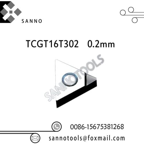 Free shipping! High quality TCGT16T302 / TCGT16T304 / TCGT16T308 PCD cnc carbide turning inserts