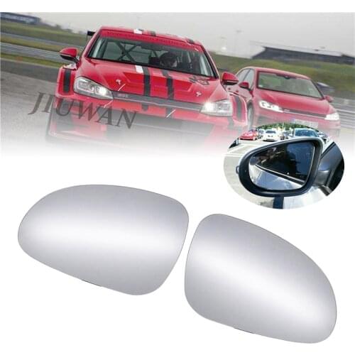 Car Door Side Heated Rearview Mirror Glass Left And Right Fit For VW Golf 5 2006 2007 2008 2009 2 Pcs Replacement Exterior Parts