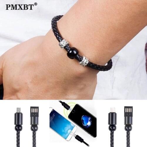 Bracelet Micro USB/Type C Cable For iPhone 12 Samsung Xiaomi Wristband Portable Power Bank MicroUSB Type-C Mobile Phone USB Cord