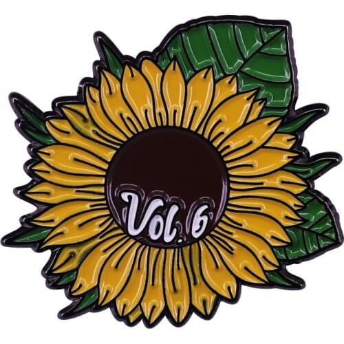 Sunflower Vol. 6 Brooch HStyles Song Retro Aesthetics Pin