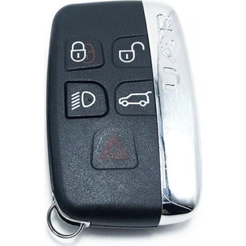 Key Shell for Land Rover Ranger Rover Key Case Evoque Discovery 4 Freelander Evoque 2010-15 Fob Remote 5 Button Case CON Logo