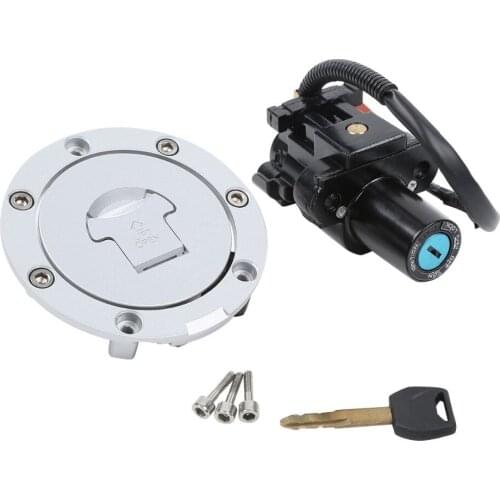 For Honda CBR1000RR 2004 2005 2006 2007 Motorcycle Metal Fuel Gas Tank Cap Cover Lock with Ignition Switch Lock Set