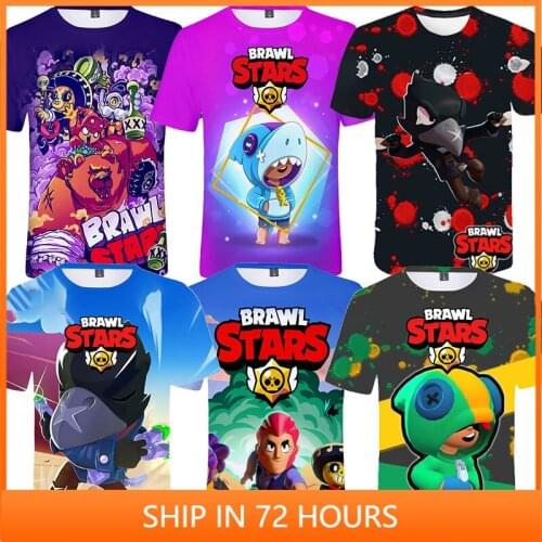 Colt Nita Cartoon Star, and Sandy Tops Teen Clothes Shoot Kids Tshirt Leon Game 3D T-shirt Boys Girls Harajuku Shirt