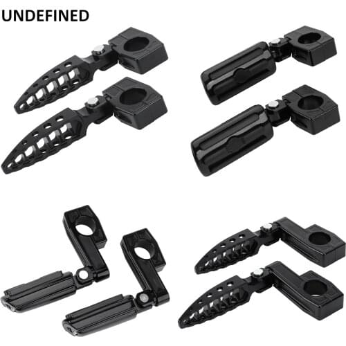 Highway Pegs Motorcycle 1" 25mm Crash Bar MX Footrests Clamp Engine Guard Mounts for Harley Dyna Kawasaki Honda Suzuki Custom