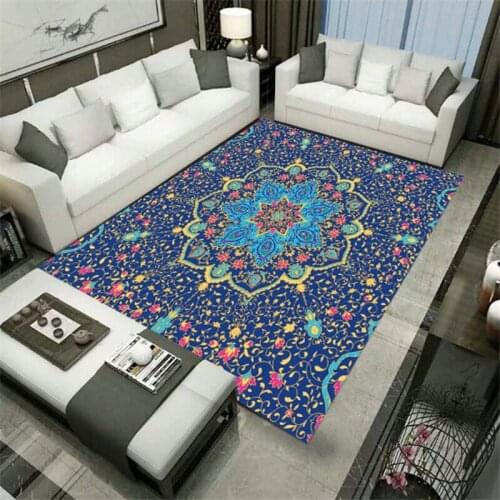 Bohemia Carpet Carpets Soft Flannel 3D Printed Rugs Mat Rugs Anti-slip Large Rug Carpet Home Decoration Style-4