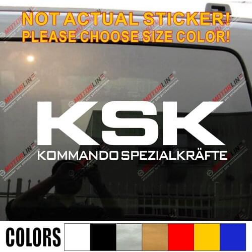 KSK Kommando Special Forces Car Window Vinyl Decal Bumper Sticker pick size color die cut no background