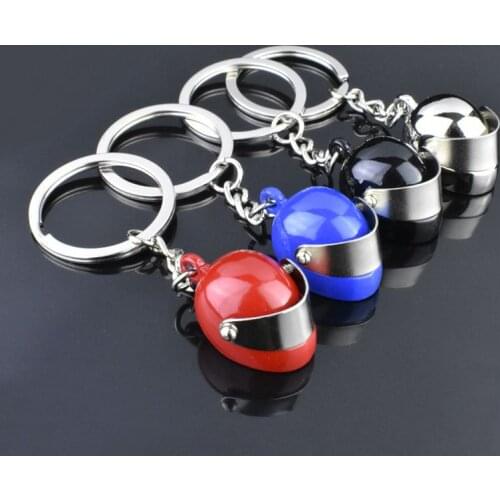 1pc Motorcycle Helmet Metal Keychain Auto Motor Casque Key Chain Ring Trinket For Men Holder Chaveiro Llaveros Gift jewelry
