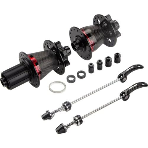 MTB Bike Front & Rear Hub Disc Brake Hub Set 32 Holes W/ Quick Release Lever