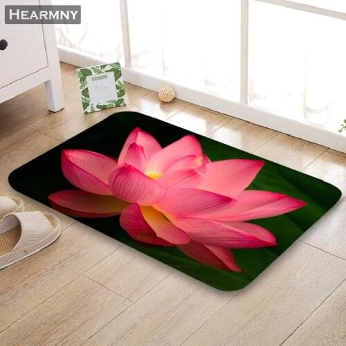 HEARMNY New Arrival Doormat Lotus Home Mat Machine Made Anti Slip Carpet Living Room/Hallway Bath Mat For Kids Gift