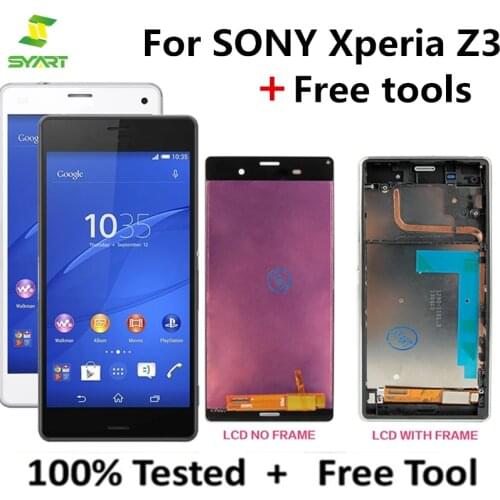 Touch Screen For SONY Xperia Z3 LCD Display D6603 Replacement 5.2 For SONY Xperia Z3 LCD Screen Dual D6633