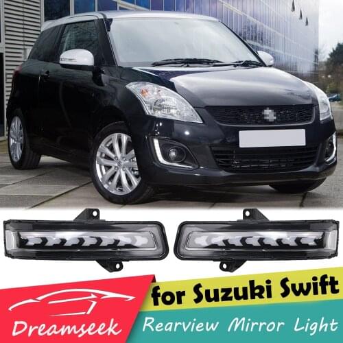 LED Rearview Side Mirror Light for Suzuki Swift 2014-2017 / Swift Sport 2012-2017 / Jimny 2018-2020 Dynamic Sequential Turn Lamp