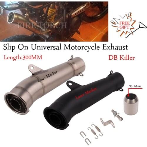 51MM Universal Motorcycle Exhaust Modified Muffle Escape MOTO DB Killer For Z1000 Z1000SX GSX250R GSR400 CBR1000RR NVX155 RC390